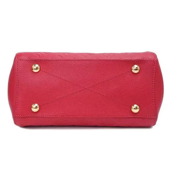 Monogram Emplant Leather Montaigne BB Shoulder Handbag Dahlia Pink Red - Picture 6 of 9